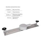 Линейный трап Qtap Scorpio FA700 из нержавеющей стали (поворотный сифон/сухой затвор) 700 мм Фото - 3