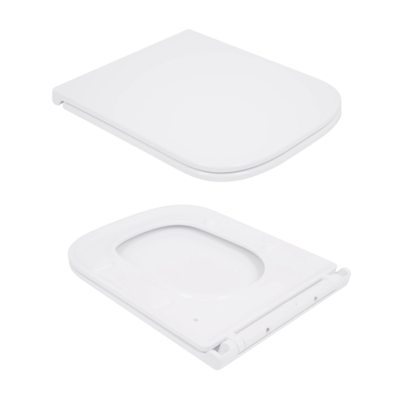 Унітаз підлоговий Qtap Tern Ultra Quiet безобідковий з сидінням Soft-Close QT17226003AW White Фото - 7
