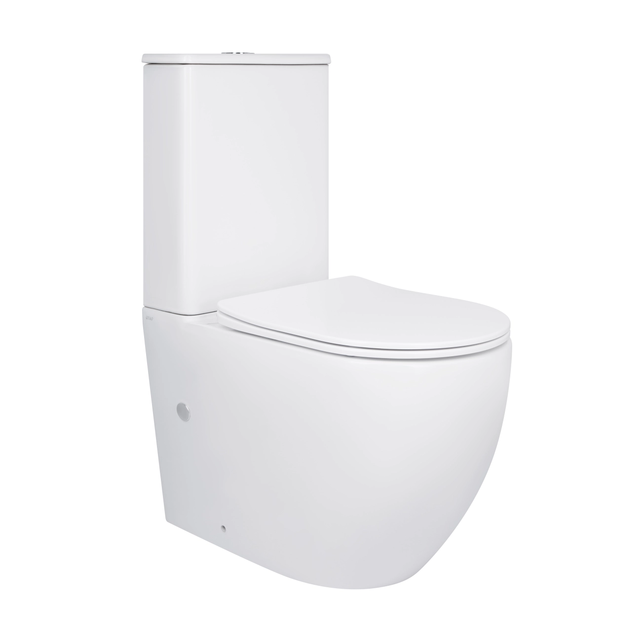 Унітаз-компакт Qtap Robin Ultra Quiet безободковий з сидінням Soft-close QT13226089AW