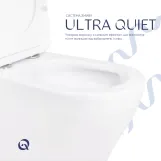 Унитаз-компакт Qtap Cardinal Ultra Quiet безободковый с сиденьем Soft-close QT04222168AUQ3W Фото - 4