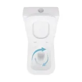 Унитаз-компакт Qtap Cardinal Ultra Quiet безободковый с сиденьем Soft-close QT04222168AUQ3W Фото - 5