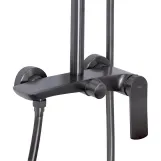 Душова система для душу Qtap Slavonice на два споживача QTSLA110GMB45913 Gunmetal Black PVD Фото - 2