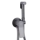 Набор для гигиенического душа Qtap Slavonice округлый QTSLA262GMB45916 Gunmetal Black PVD (SD00052040)