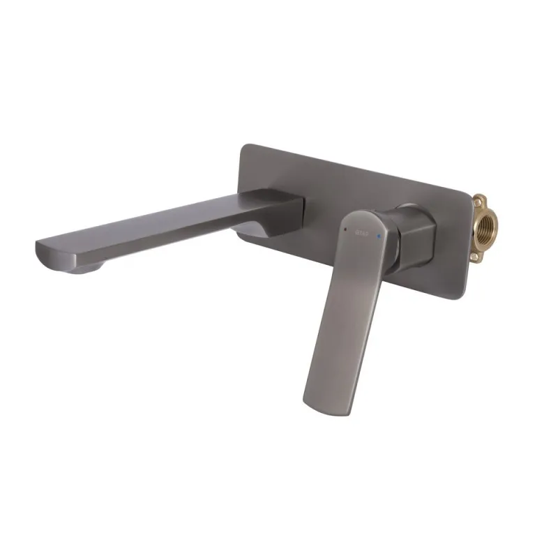 Змішувач для раковини Qtap Slavonice прихованого монтажу QTSLA273GMB45920 Gunmetal Black PVD (SD00052044) Фото - 5