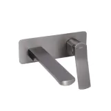 Змішувач для раковини Qtap Slavonice прихованого монтажу QTSLA273GMB45920 Gunmetal Black PVD (SD00052044)