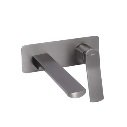 Змішувач для раковини Qtap Slavonice прихованого монтажу QTSLA273GMB45920 Gunmetal Black PVD (SD00052044)