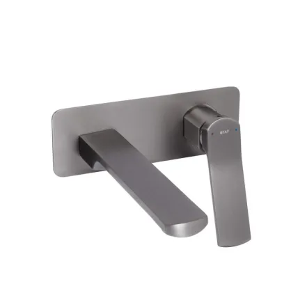 Смеситель для раковины Qtap Slavonice скрытого монтажа QTSLA273GMB45920 Gunmetal Black PVD (SD00052044)