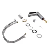 Смеситель для раковины Qtap Slavonice QTSLA270GMB45924 Gunmetal Black PVD Фото - 3