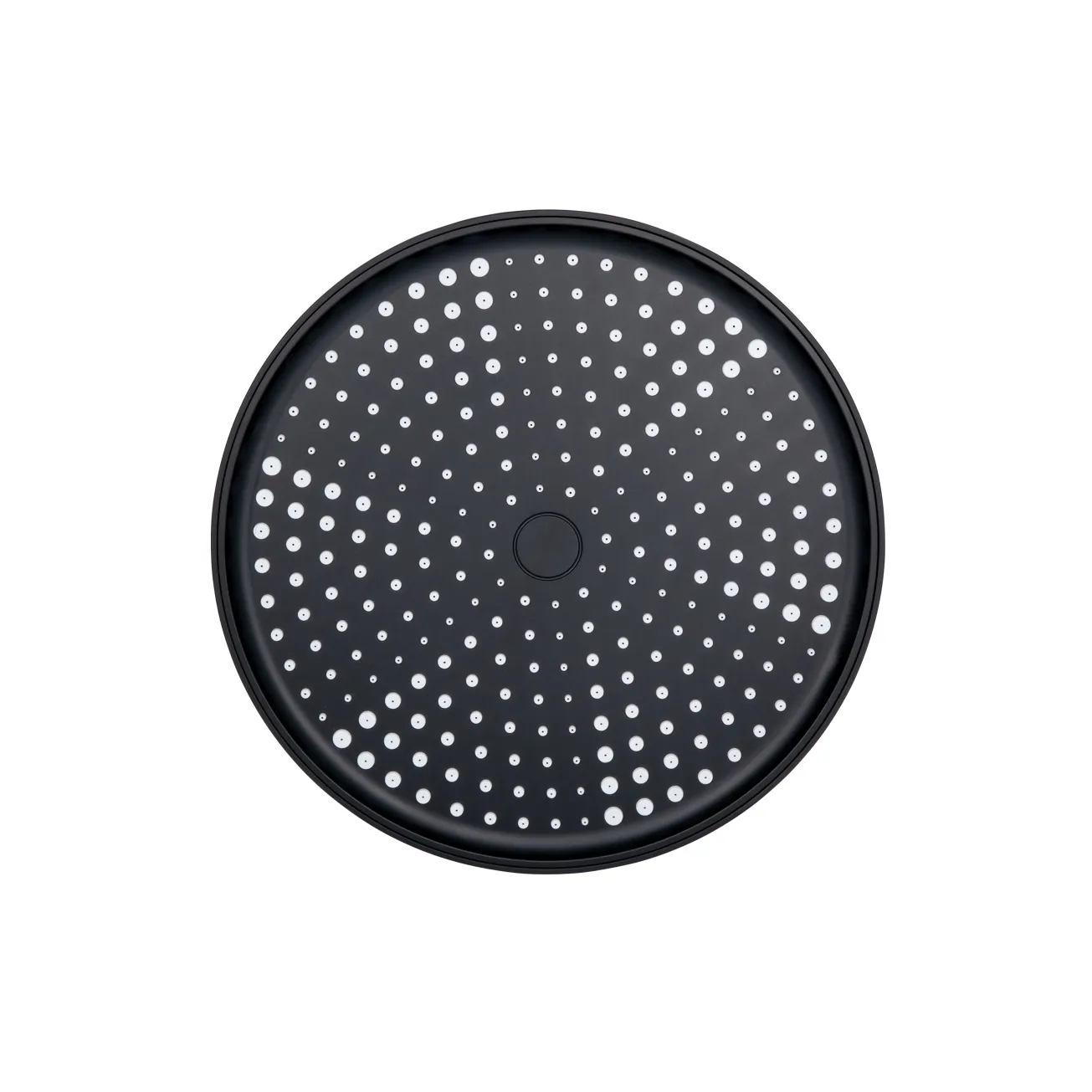 Лейка для верхнего душа Qtap Hlavova D 250 мм округлая QTHLA107BLM45949 Black Matt Фото - 3