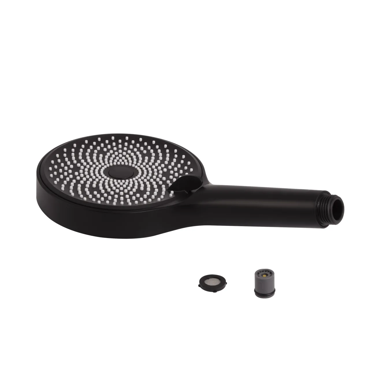 Лійка для ручного душу Qtap Rucni D 130 мм округла QTRUC125BLM45953 Black Matt Фото - 2