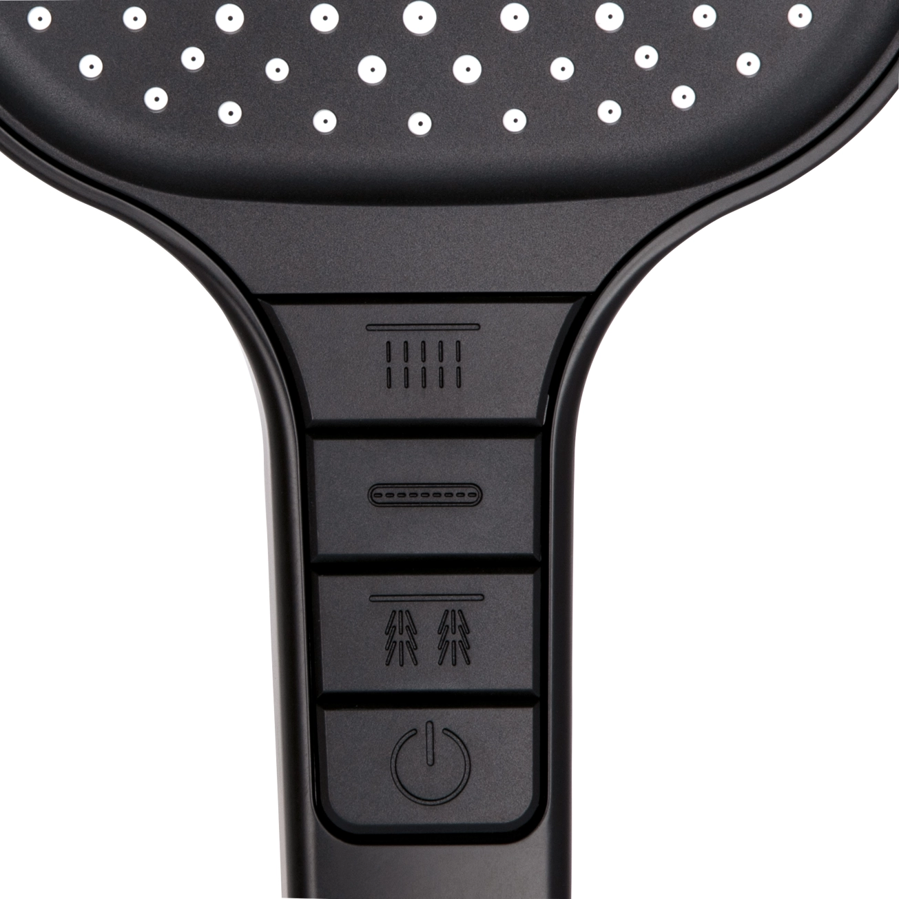Лійка для ручного душу Qtap Rucni 130x130 мм QTRUC125BLM45957 Black Matt Фото - 3