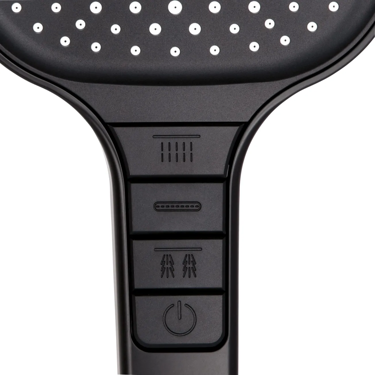Лейка для ручного душа Qtap Rucni 130x130 мм QTRUC125BLM45957 Black Matt Фото - 3