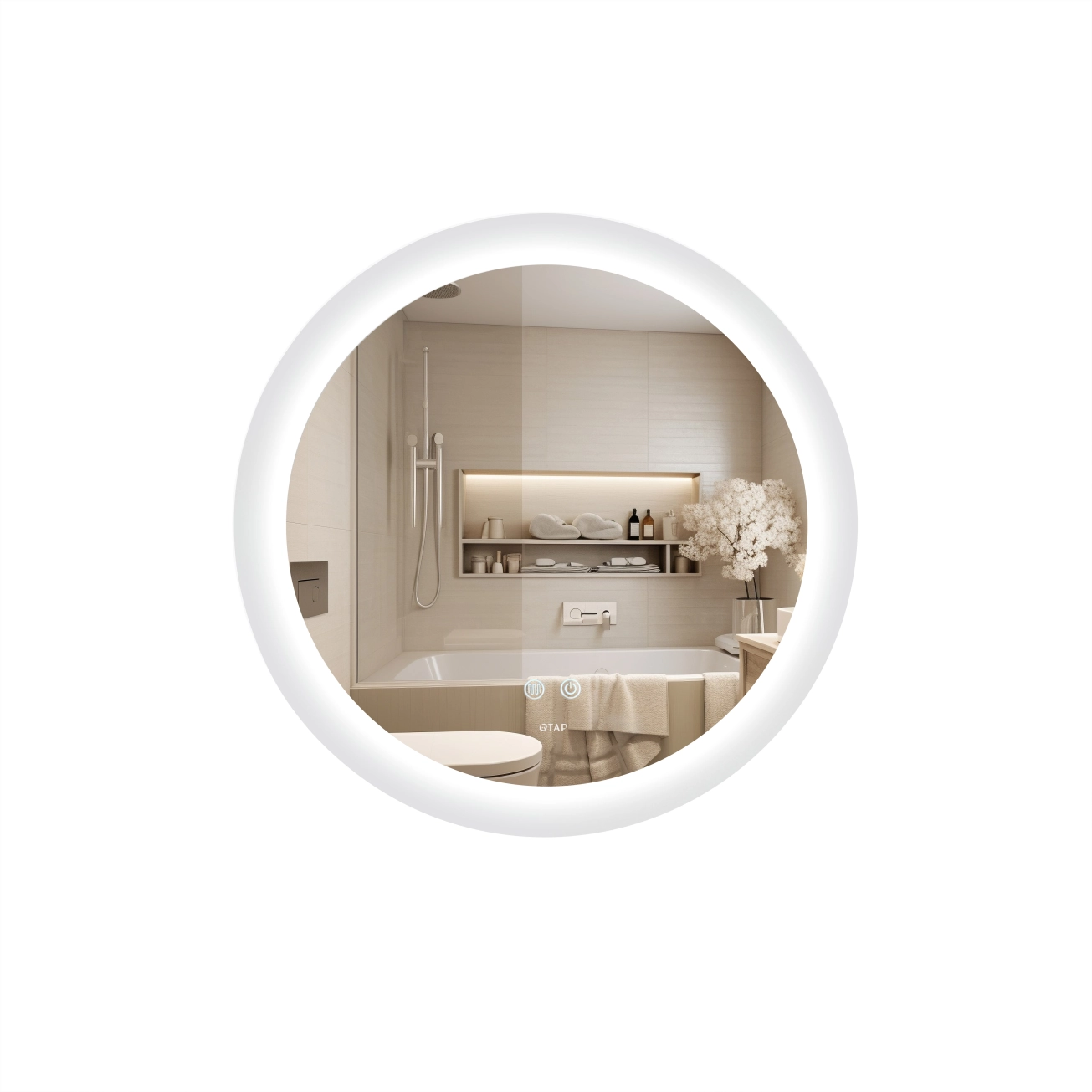 Дзеркало Qtap Taurus R600 з LED-підсвічуванням QT2478R607 (SD00052314)