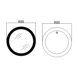 Зеркало Qtap Taurus R600 с LED-подсветкой QT2478R607 (SD00052314) Фото - 1