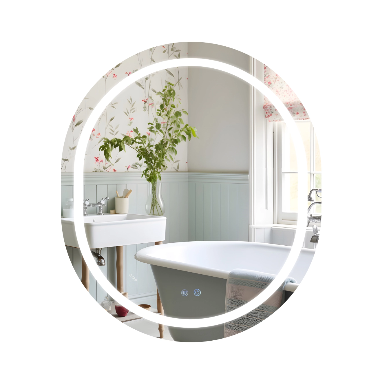 Зеркало Qtap Gemini 800х700 с LED-подсветкой QT2578R8070 (SD00052317)
