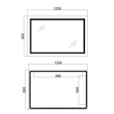 Зеркало Qtap Cardinal 1200х800 с LED-подсветкой QT0478C12080 (SD00052328) Фото - 12