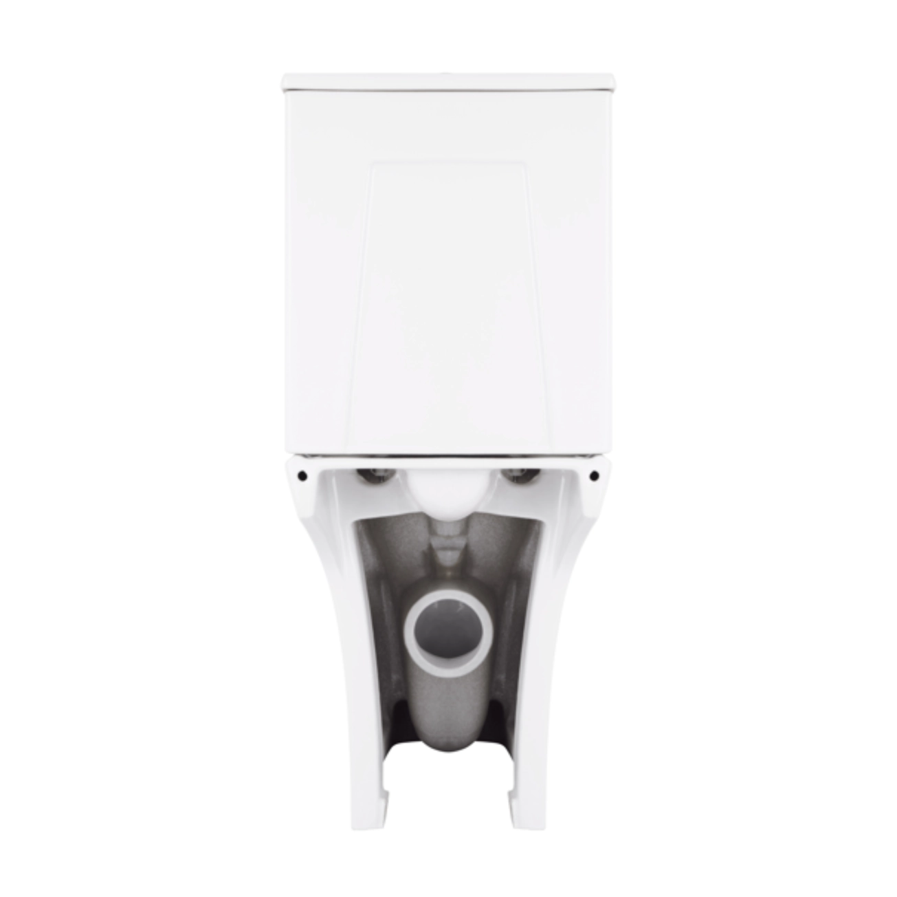 Унитаз-компакт Qtap Presto Quadro безободковый с сиденьем Soft-close QT24221215AW Фото - 6