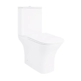 Унитаз-компакт Qtap Presto Quadro безободковый с сиденьем Soft-close QT24221215AW