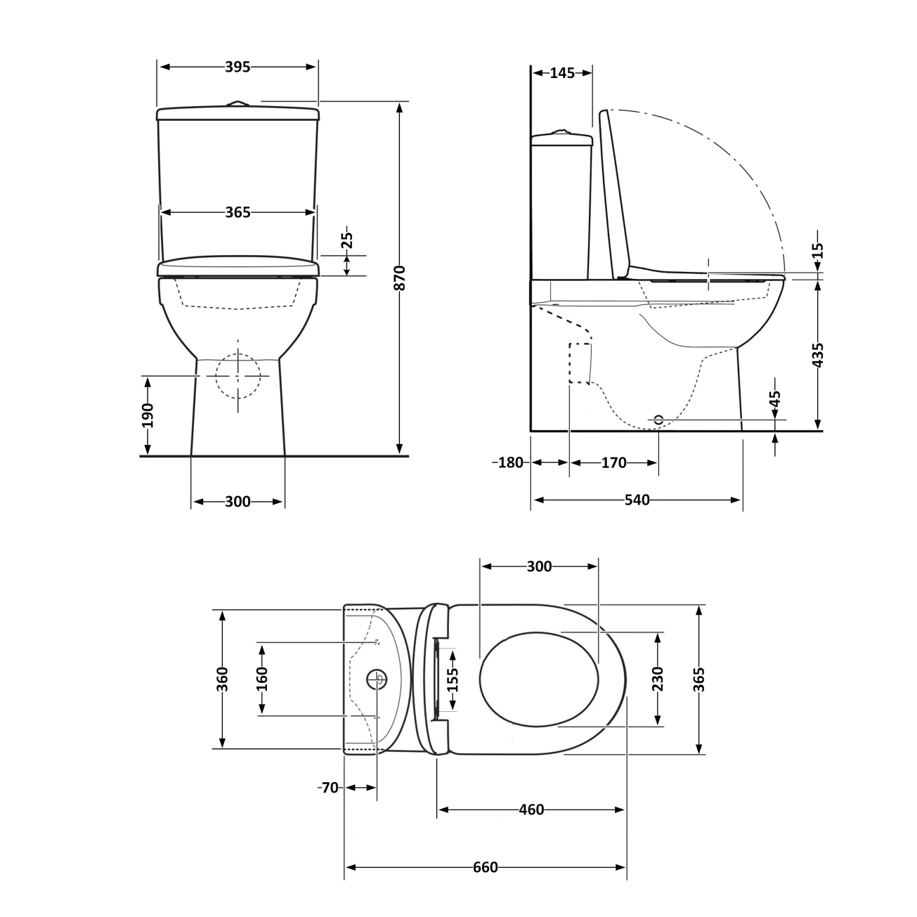 Унітаз підлоговий Qtap Scorpio Ultra Quiet безобідковий з сидінням Soft-close MATT BLACK QT14226088AMB Фото - 1
