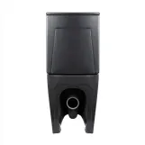 Унитаз напольный Qtap Scorpio Ultra Quiet безободковый с сиденьем Soft-close MATT BLACK QT14226088AMB Фото - 6