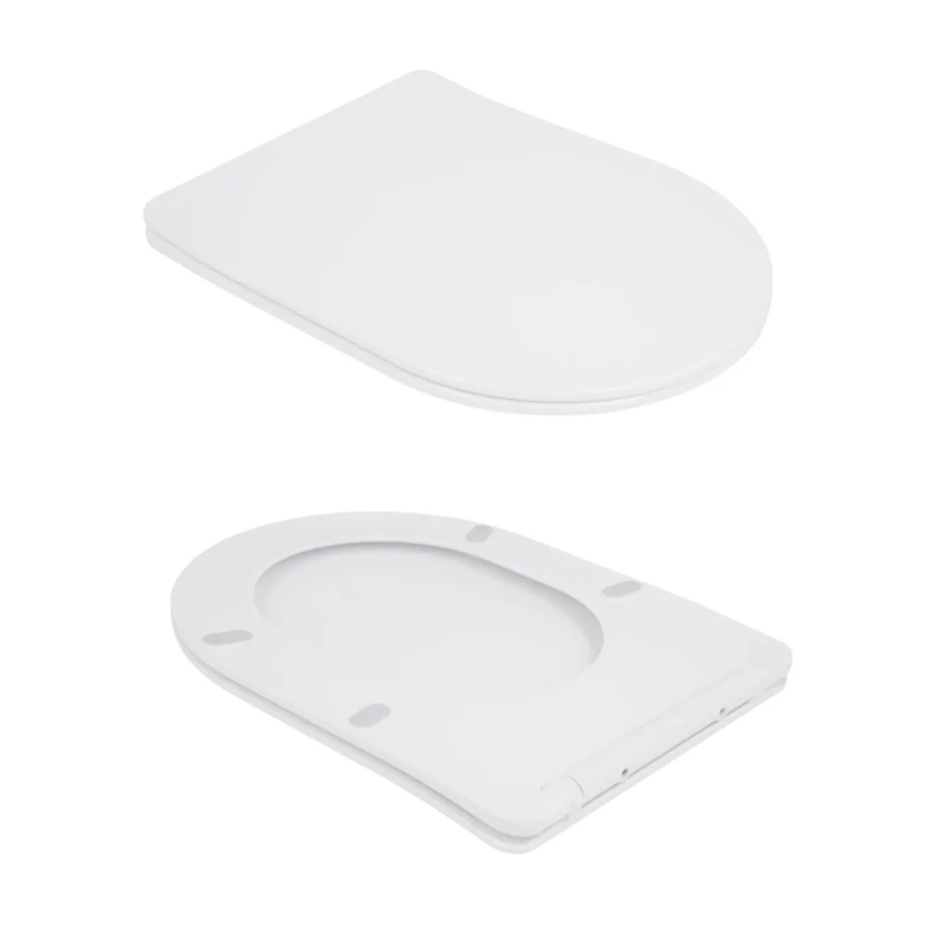 Унитаз напольный Qtap Robin New Ultra Quiet безободковый с сиденьем Soft-close WHITE QT13226083AW Фото - 7
