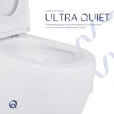 Унитаз напольный Qtap Robin New Ultra Quiet безободковый с сиденьем Soft-close WHITE QT13226083AW Фото - 4