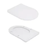 Унитаз напольный Qtap Robin New Ultra Quiet безободковый с сиденьем Soft-close WHITE QT13226083AW Фото - 7