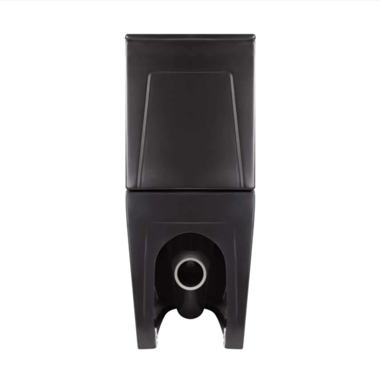 Унітаз підлоговий Qtap Robin Ultra Quiet безобідковий з сидінням Soft-close MATT BLACK QT13226083AMB Фото - 6