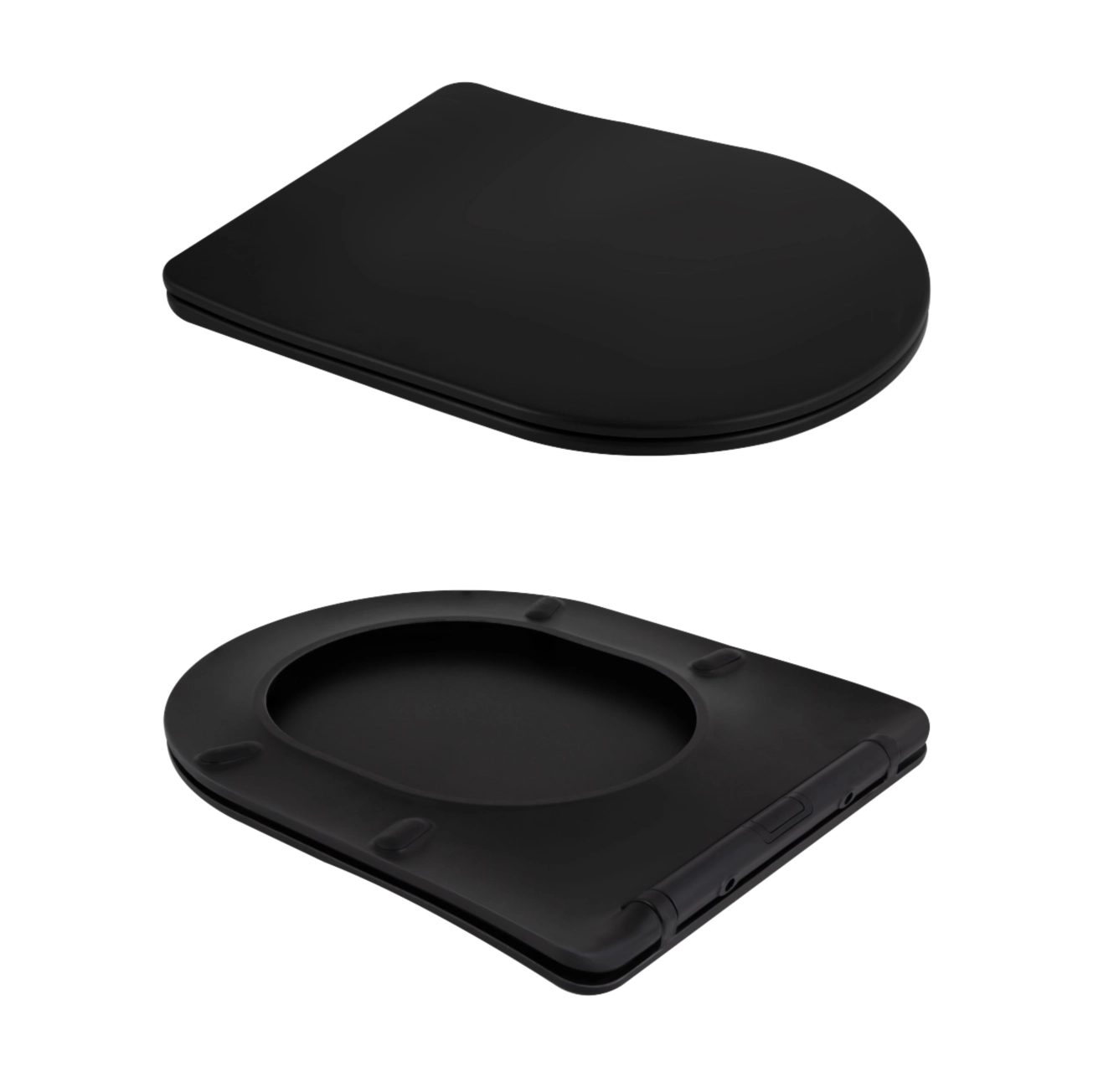 Унітаз підвісний Qtap Scorpio Ultra Quiet безобідковий з сидінням Soft-close MATT BLACK QT14332380AMB Фото - 7