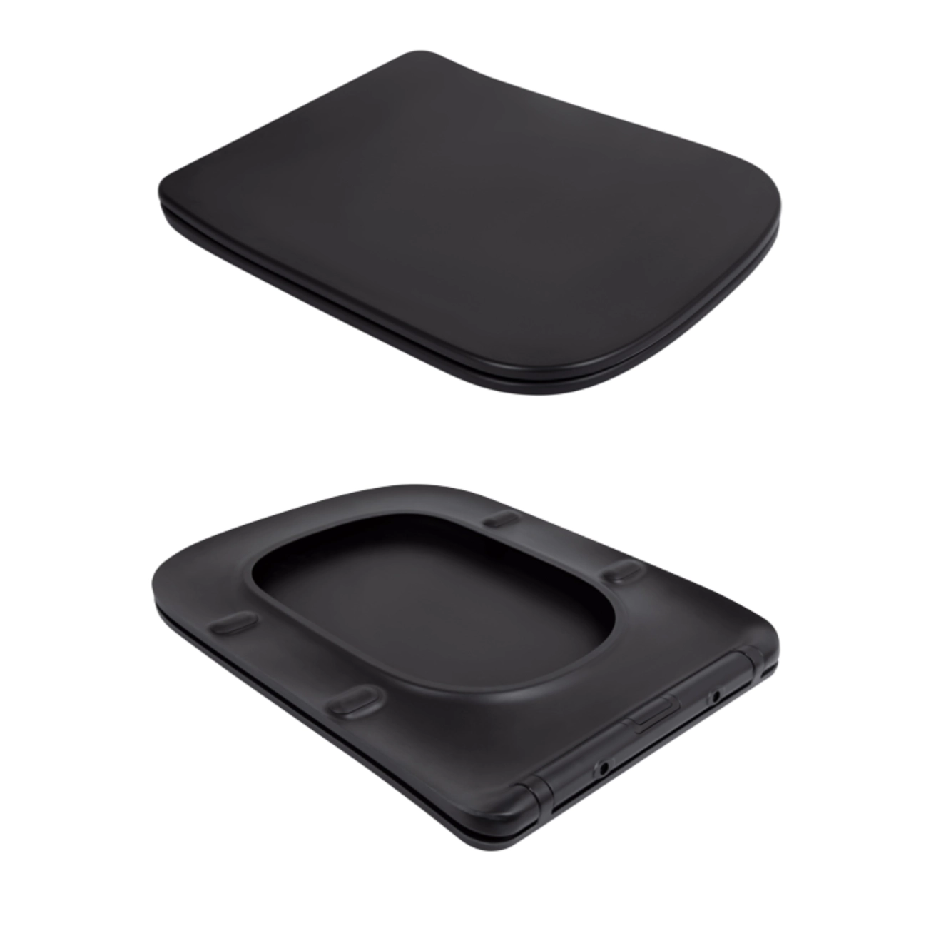 Унитаз подвесной Qtap Tern New Ultra Quiet безободковый с сиденьем Soft-close MATT BLACK QT17332303ASMB Фото - 7