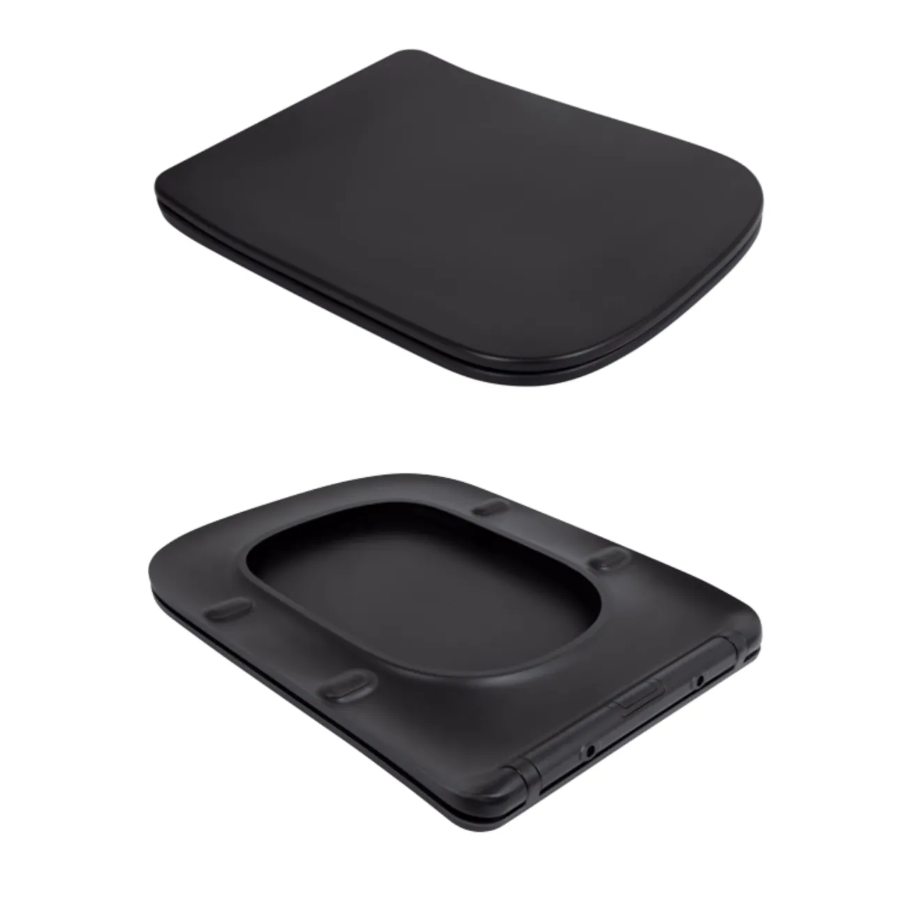 Унітаз підвісний Qtap Tern New Ultra Quiet безобідковий з сидінням Soft-close MATT BLACK QT17332303ASMB Фото - 7