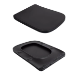 Унитаз подвесной Qtap Tern New Ultra Quiet безободковый с сиденьем Soft-close MATT BLACK QT17332303ASMB Фото - 7
