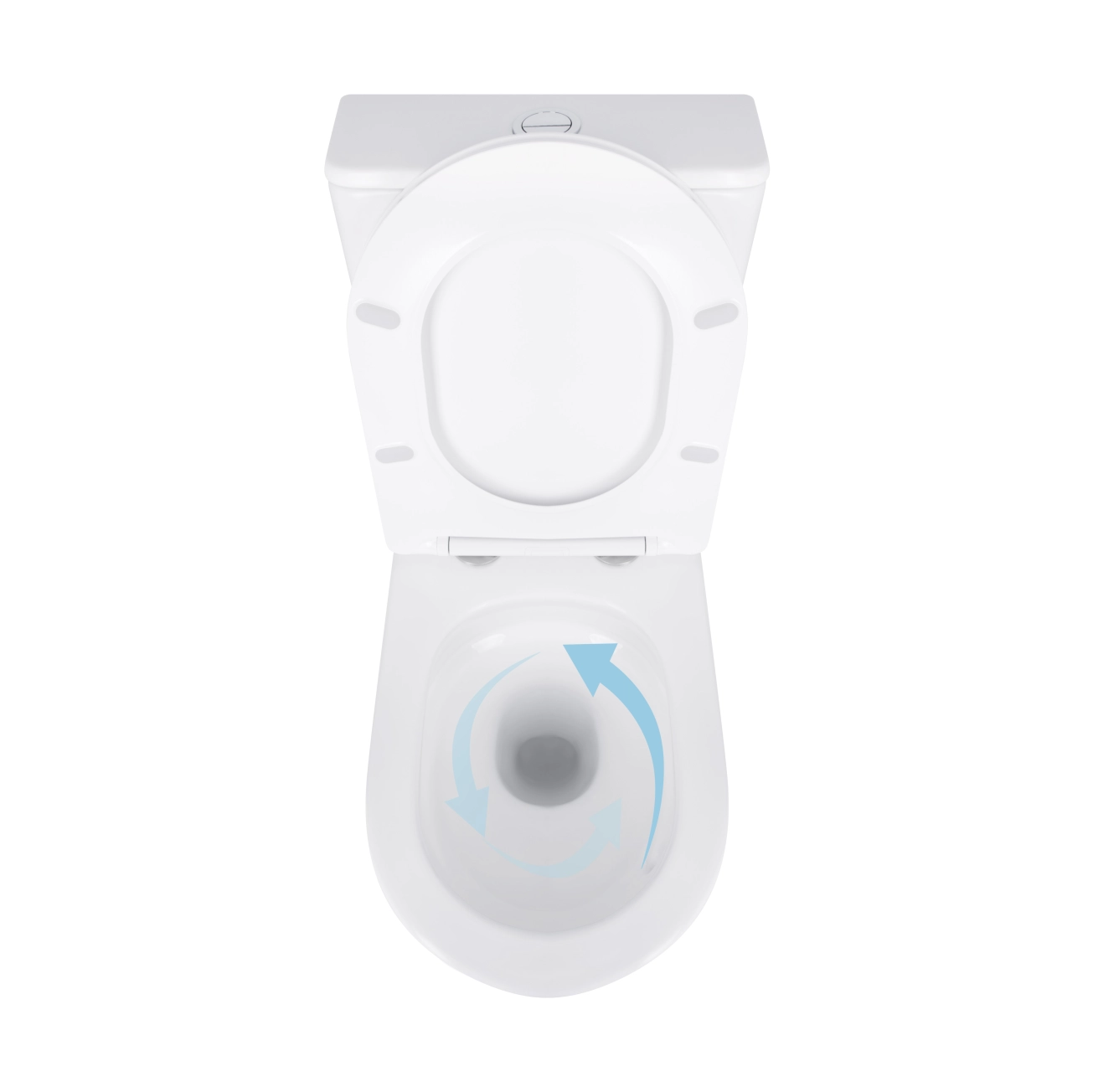 Унітаз підлоговий Qtap Virgo Ultra Quiet безобідковий з сидінням Soft-close WHITE QT18226092AW Фото - 5