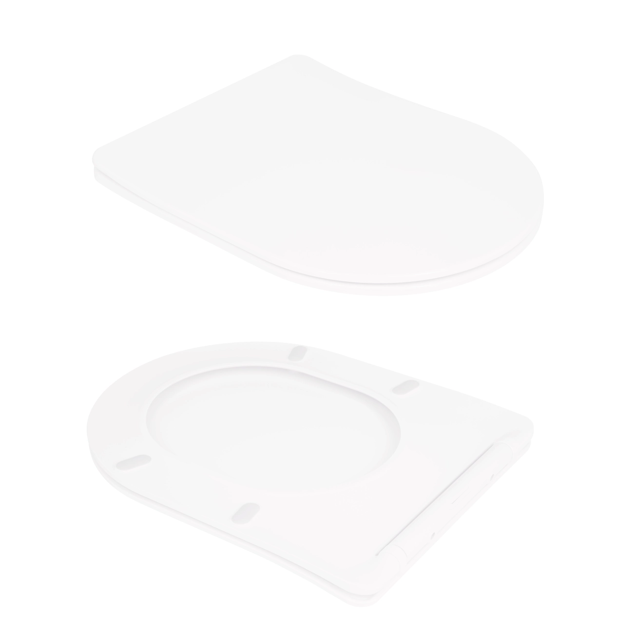 Унітаз підлоговий Qtap Virgo Ultra Quiet безобідковий з сидінням Soft-close WHITE QT18226092AW Фото - 7
