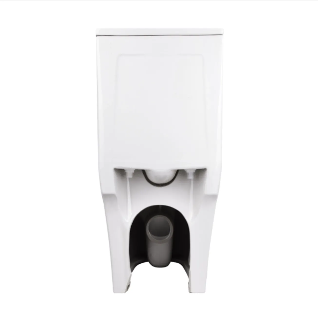 Унітаз-моноблок підлоговий Qtap Swan Ultra Quiet безобідковий з сидінням Soft-close WHITE QT16226080AW Фото - 6