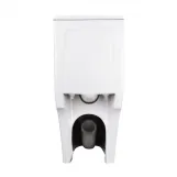Унітаз-моноблок підлоговий Qtap Swan Ultra Quiet безобідковий з сидінням Soft-close WHITE QT16226080AW Фото - 6