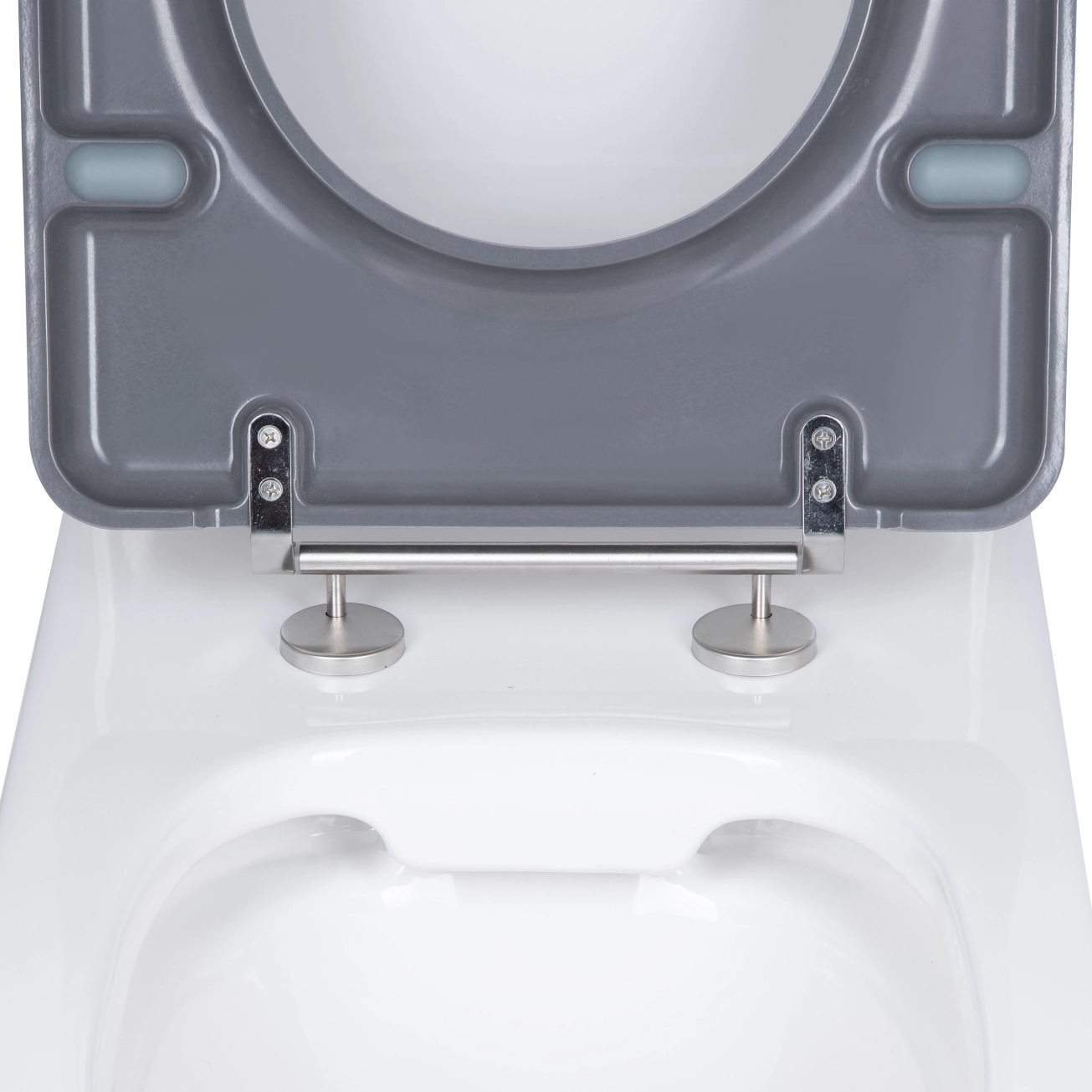 Унітаз підлоговий Qtap Freedom інклюзивний Rimless безобідковий з сидінням Soft-close WHITE QT22226098W Фото - 5