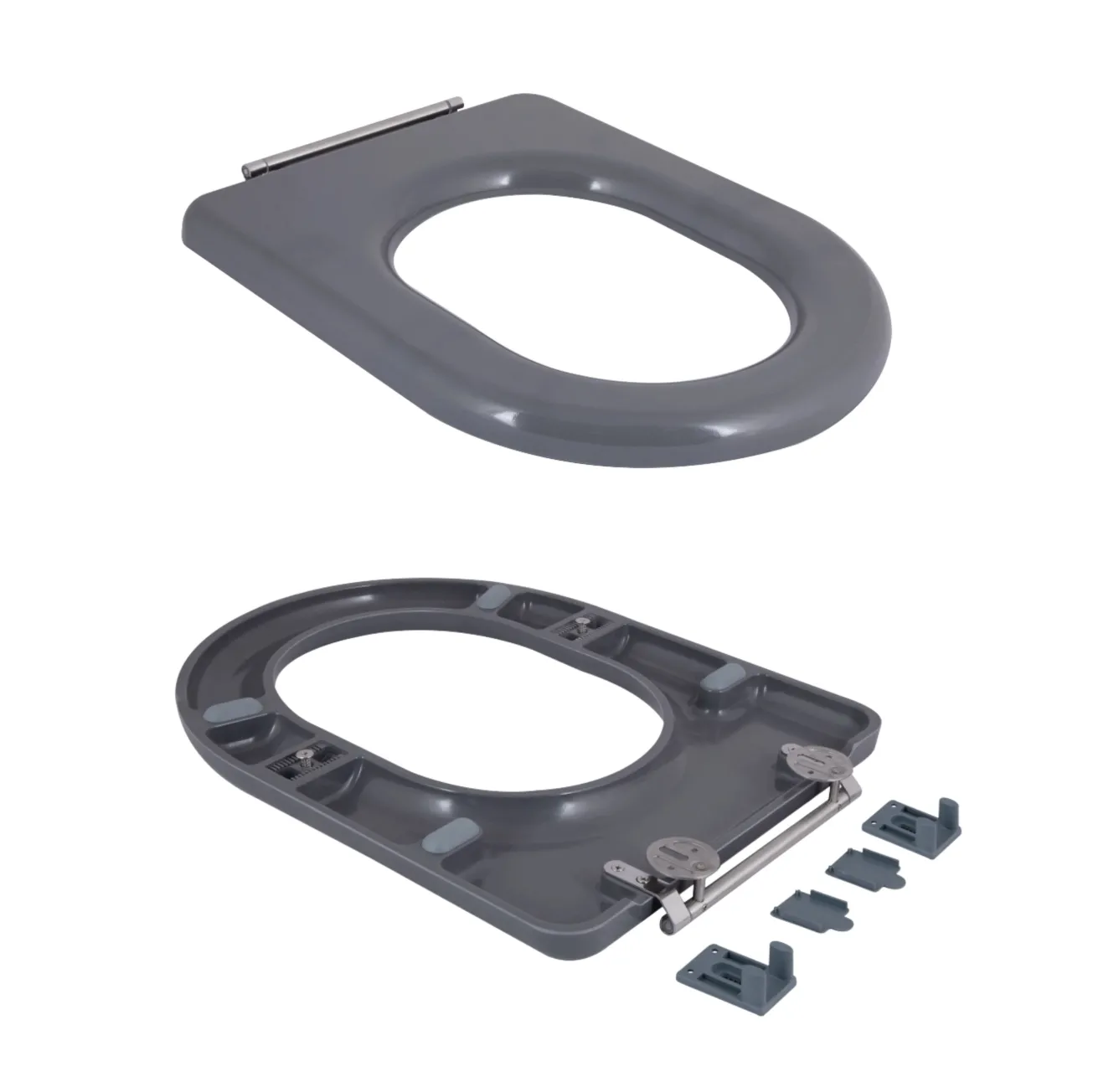 Унитаз напольный Qtap Freedom инклюзивный Rimless безободковый с сиденьем Soft-close WHITE QT22226098W Фото - 8
