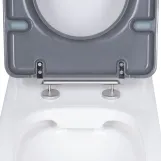 Унитаз напольный Qtap Freedom инклюзивный Rimless безободковый с сиденьем Soft-close WHITE QT22226098W Фото - 5