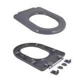 Унитаз напольный Qtap Freedom инклюзивный Rimless безободковый с сиденьем Soft-close WHITE QT22226098W Фото - 8