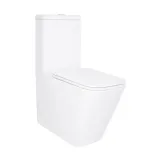 Унитаз напольный Qtap Tern безбачковый Ultra Quiet безободковый безободковый с сиденьем Soft-close WHITE QT17223303AW