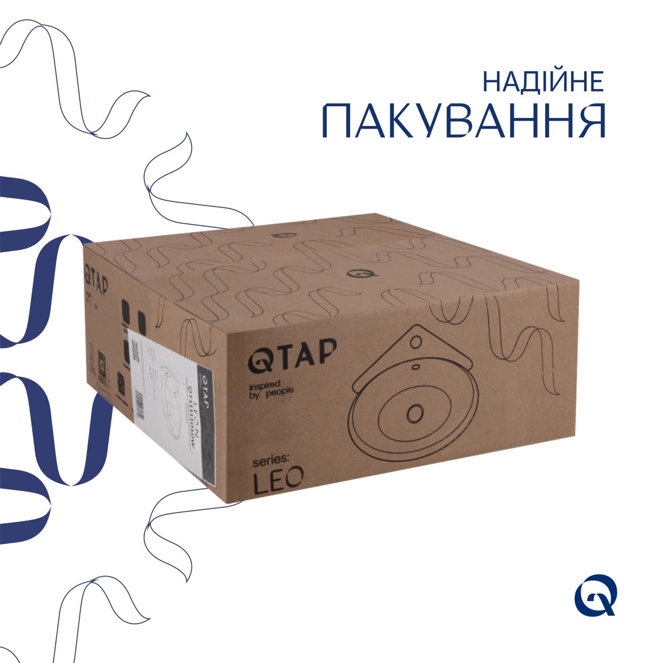 Раковина Qtap Leo 380x360x130 White QT11115010WN Фото - 6