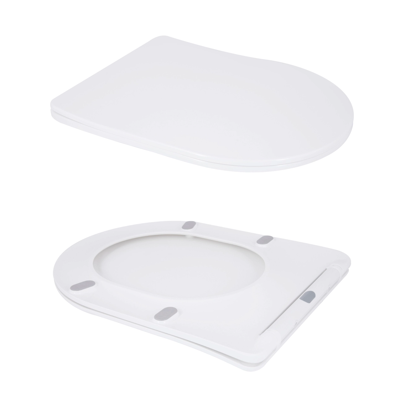 Унітаз підлоговий Qtap Vlasta Ultra Quiet безобідковий з сидінням Soft-close WHITE QT28228300W Фото - 6