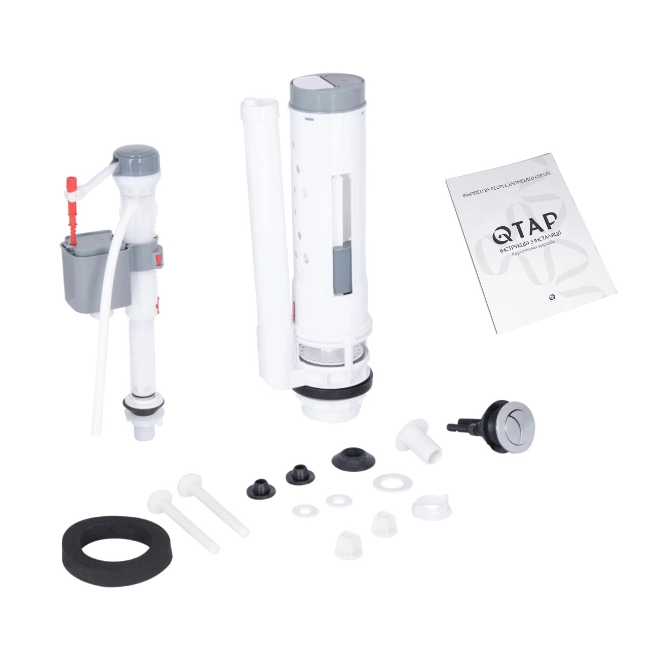 Унітаз підлоговий Qtap Vlasta Ultra Quiet безобідковий з сидінням Soft-close WHITE QT28228300W Фото - 7