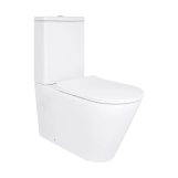 Унітаз підлоговий Qtap Vlasta Ultra Quiet безобідковий з сидінням Soft-close WHITE QT28228300W