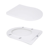 Унітаз підлоговий Qtap Vlasta Ultra Quiet безобідковий з сидінням Soft-close WHITE QT28228300W Фото - 6