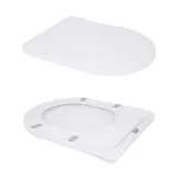 Унитаз напольный Qtap Vlasta Ultra Quiet безободковый с сиденьем Soft-close WHITE QT28228300W Фото - 6