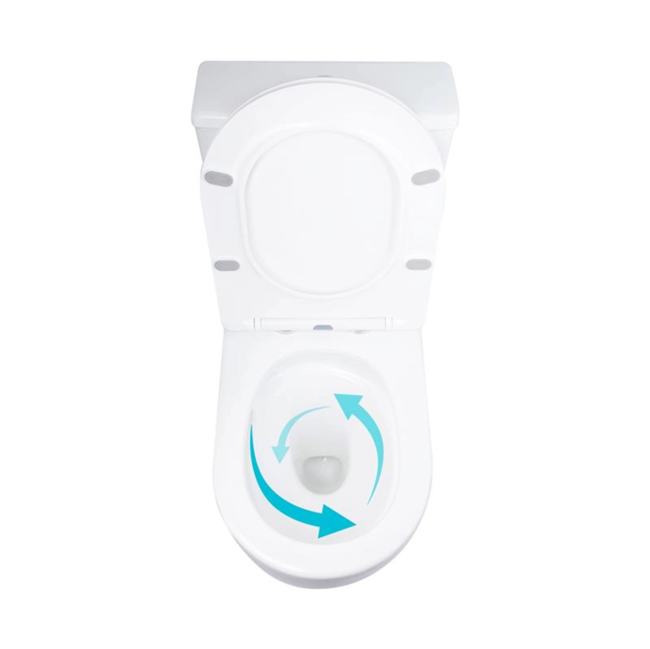 Унітаз підлоговий Qtap Grand Ultra Quiet безобідковий з сидінням Soft-close WHITE QT26228301W Фото - 4