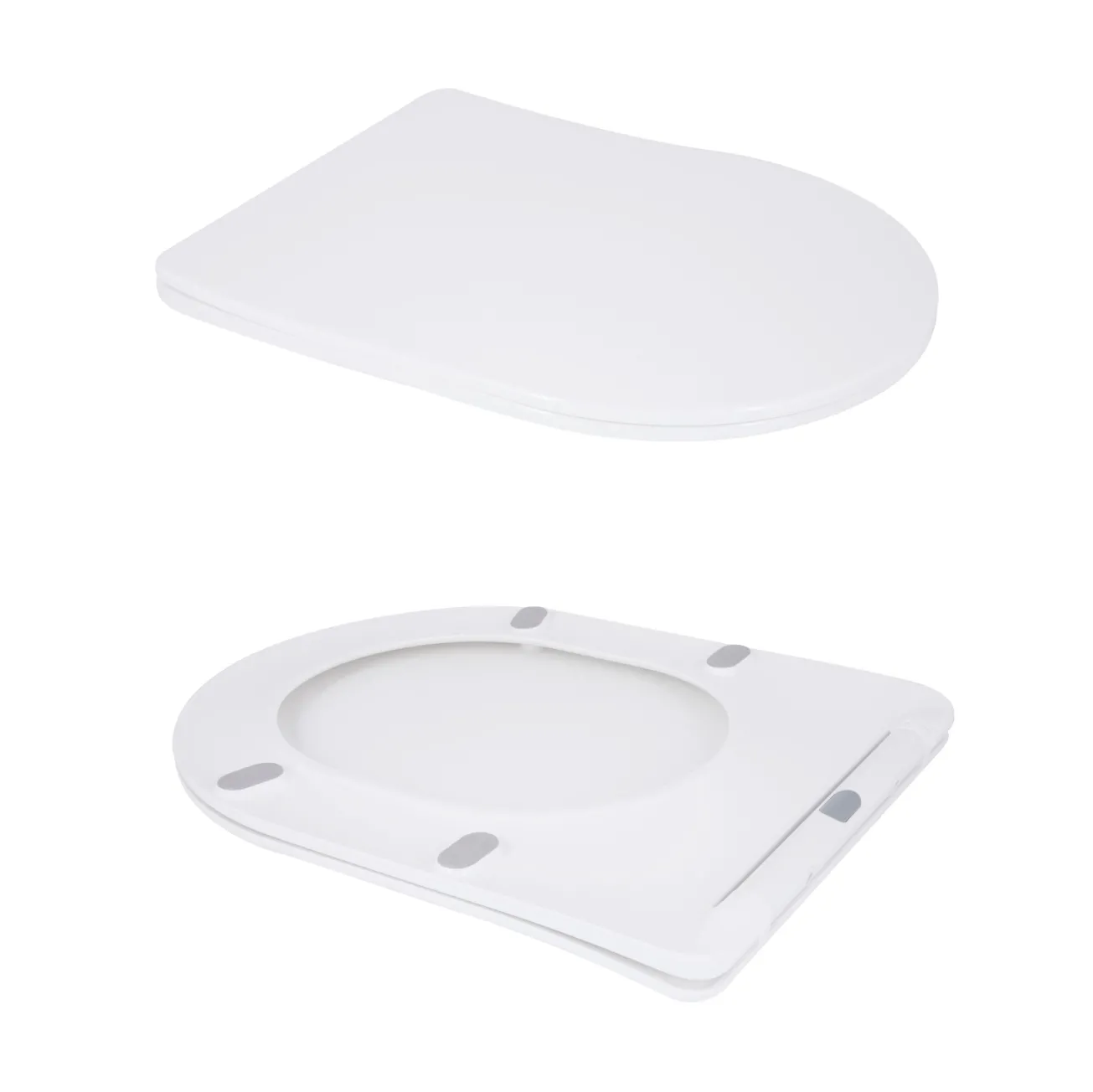 Унитаз напольный Qtap Grand Ultra Quiet безободковый с сиденьем Soft-close WHITE QT26228301W Фото - 6