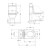 Унітаз підлоговий Qtap Grand Ultra Quiet безобідковий з сидінням Soft-close WHITE QT26228301W Фото - 1